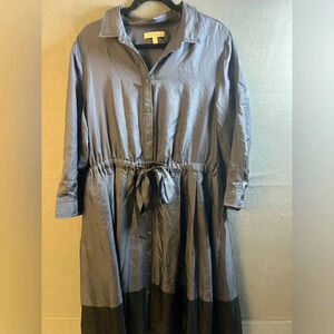Banana Republic Heritage Collection Blue Long Sleeve Dress Size XL